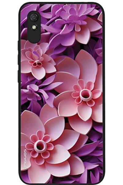 Other Θήκη Sonique Σειράς 3D Λουλουδιών για Xiaomi Redmi 9A Redmi 9AT Ροζ