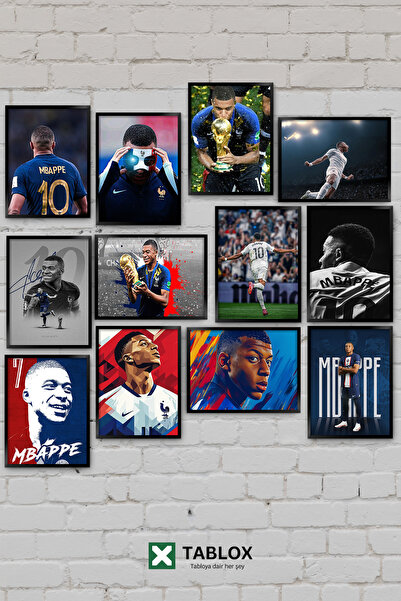 TABLOX 12 Piece Kylian Mbappe Football Star France Real Madrid Speed Goal Spo...