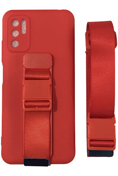 Hurtel Rope Air Bag Πίσω Κάλυμμα Σιλικόνης 1mm Κόκκινο (Redmi Note 10 5G / Po...