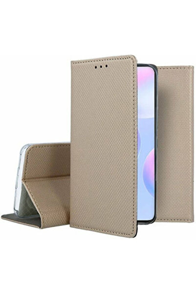 Forcell Θήκη Βιβλίο από Συνθετικό Δέρμα Χρυσό (Redmi 9A / 9AT)