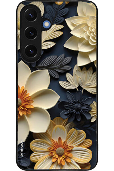 Other Θήκη Sonique Σειράς 3D Λουλουδιών για Samsung Galaxy S25 Plus Εκρού