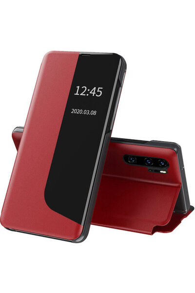 Techsuit eFold Book Συνθετικό Δέρμα Κόκκινο (Huawei P30 Pro)