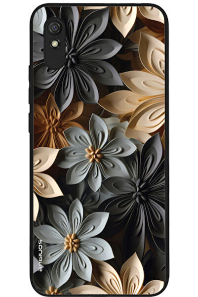 Other Θήκη Sonique Σειράς 3D Λουλουδιών για Xiaomi Redmi 9a Redmi 9at Γκρι