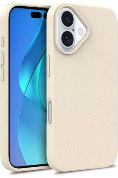 Hurtel Πολύχρωμη Θήκη Πίτουρου Σιταριού Magsafe για iPhone 16 Pro Μπεζ