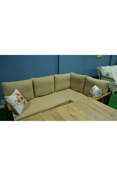 Hisar Home Bahçe Köşe Takımı Minder Koruma Kılıfı Seti (9 Parça)