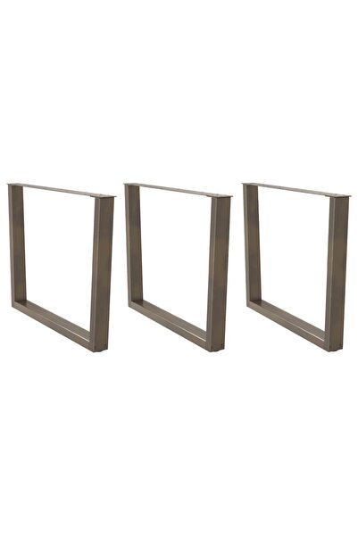 vidaxl Picioare de masă în formă de V, 3 buc., oțel , 100 x (72-73,3) cm