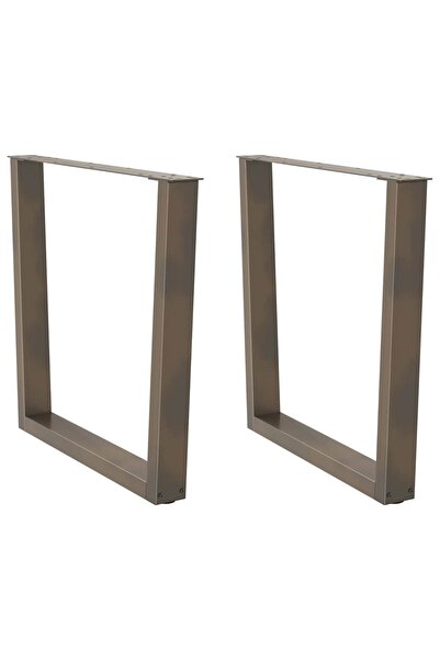 vidaxl Picioare de masă în formă de V, 2 buc., oțel , 80x(72-73,3) cm