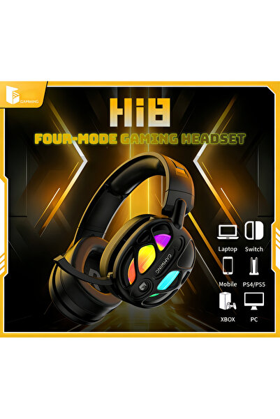 Generic Wireless Gaming Headsetsupports Bluetooth,2.4G，3.5mm jack, with 4 mod...