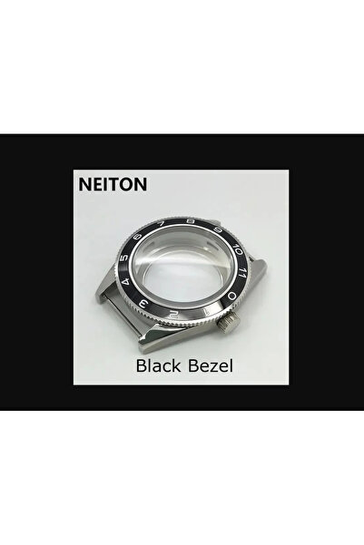 zerzembe 41 mm Siyah Seramik Bezel Safir Kristal Saat Kasası, ETA Mekanizma i...