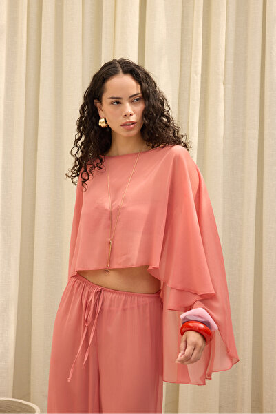 BOHEMAİ Charm Casual Cinnamon Crop Pants Set