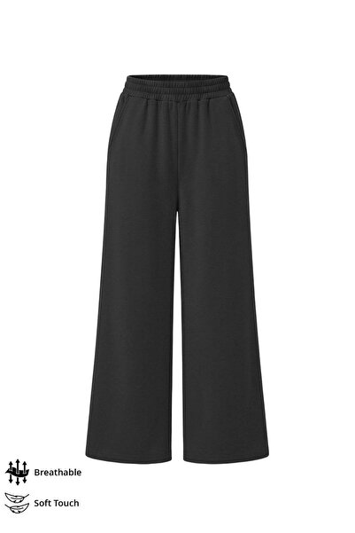 Cottonhill Premium - Sway kolekcija | Crne modalne ženske pantalone, trenirke