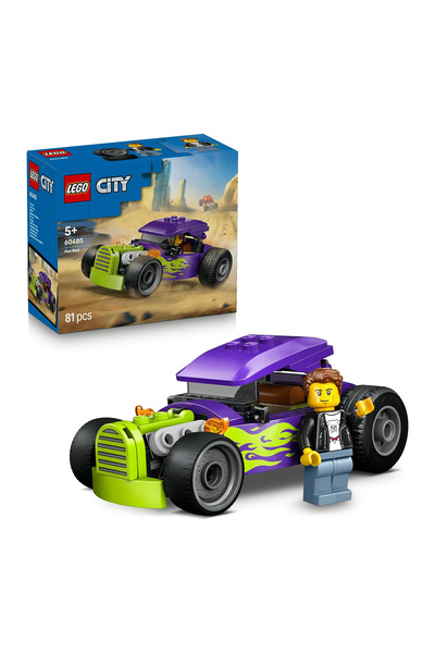 Lego City Hot Rod 60485 – 5 Yaş ve Üzeri Erkek ve Kız Çocuklar için Sürücü Mi...