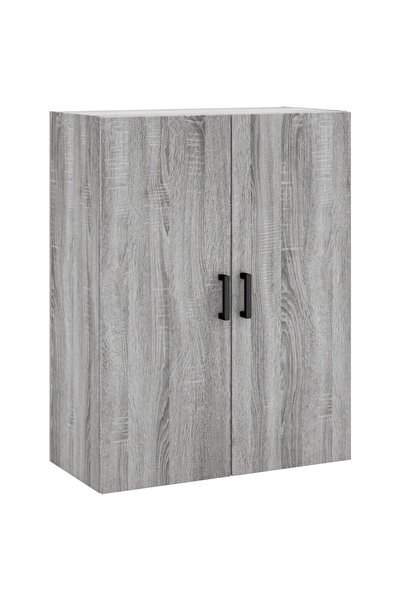 vidaxl Dulap montat pe perete, gri sonoma, 69,5x34x90 cm