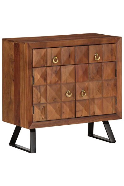 vidaxl Dulap cu sertar maro miere 70x35x70 cm lemn masiv de salcâm