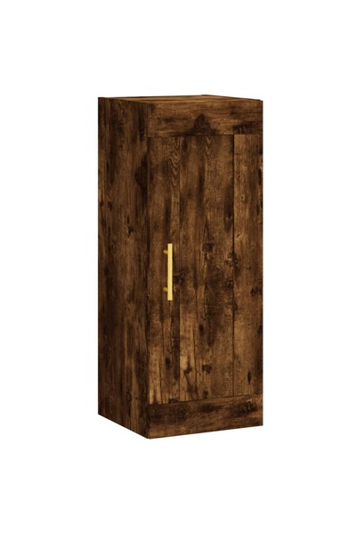 vidaxl Dulap de perete, stejar fumuriu, 34,5x34x90 cm, lemn prelucrat