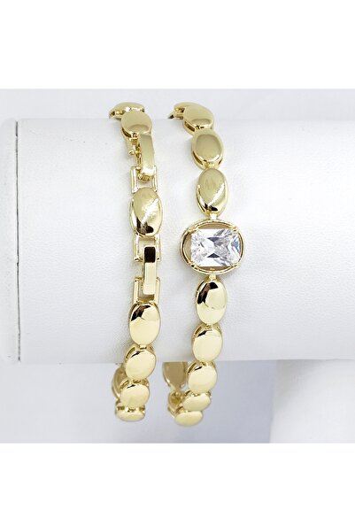 Milena BRATARA DAMA PLACATA CU AUR 14K -LUNGIME 19CM