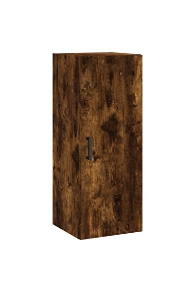 vidaxl Dulap montat pe perete, stejar fumuriu, 34,5x34x90 cm