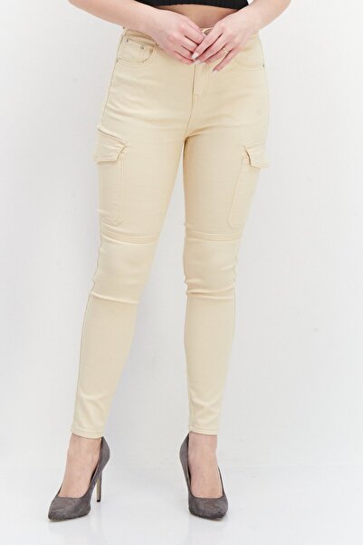 Don't Call Me Jennyfer Women Skinny Fit High Waist Camouflaged Cargo Pants, B...