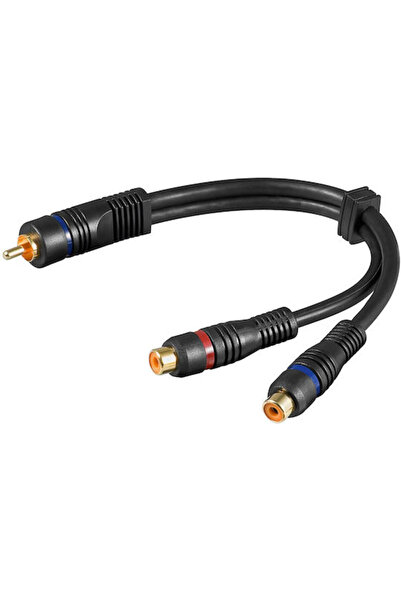 goobay Μετατροπέας RCA αρσενικό σε RCA 2x θηλυκό 1 τεμάχιο 50930