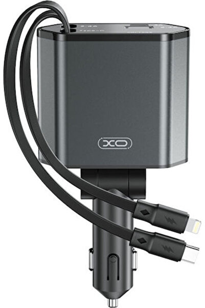 Xo Φορτιστής αυτοκινήτου 104W με θύρες: 1xUSB 1xType-C με καλώδιο Lightning /...
