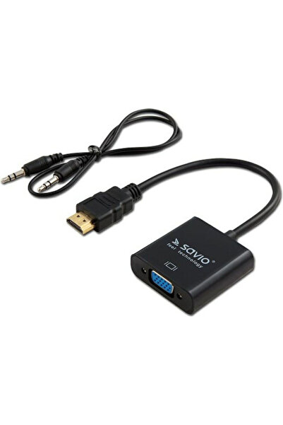 Savio Convertor HDMI tată la VGA mamă 1 buc. CL-23/B