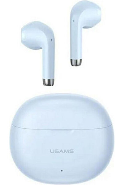 Usams YO17 Ακουστικά Bluetooth Handsfree με Θήκη Φόρτισης Μπλε