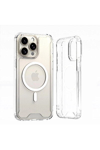 Hurtel Husă transparentă de colț pentru iPhone 16 pentru MagSafe