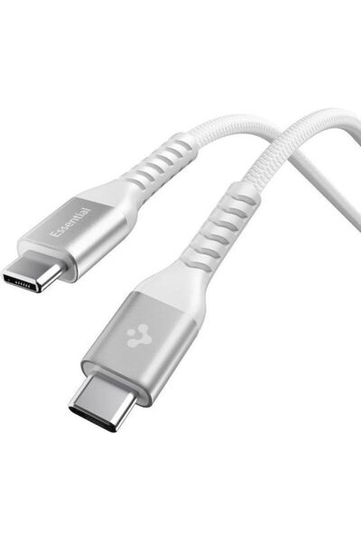 Spigen Καλώδιο USB 2.0 USB-C Αρσενικό - USB-C 100W PD Λευκό 1μ ACA11102