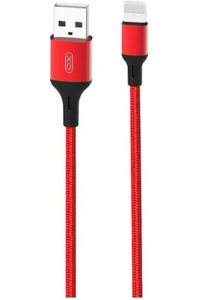 Xo Καλώδιο USB-A σε Lightning Κόκκινο 1μ (NB143)
