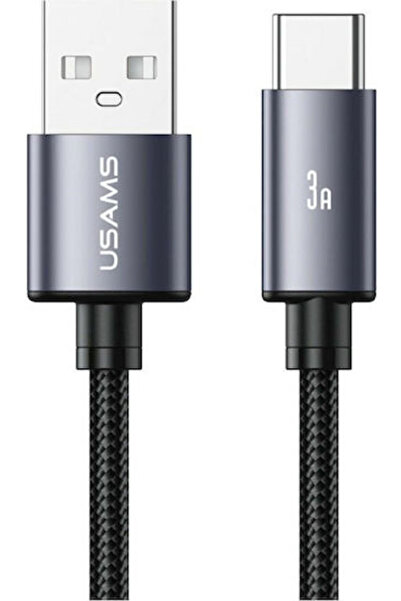 Usams Καλώδιο USB 2.0 USB-C αρσενικό - USB-A 18W Μαύρο 1μ (SJ767USB01)