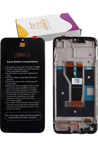 Hyper Οθόνη με μηχανισμό αφής και πλαίσιο για REALME C21 (Μαύρο) Κωδικός: HF-...