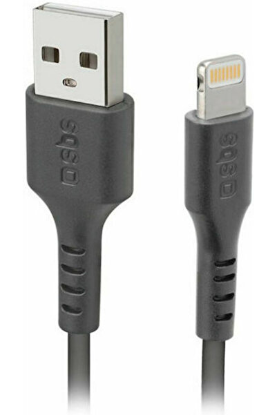 SBS Καλώδιο USB-A σε Lightning Μαύρο 1μ (TECABLEUSBIP589K)