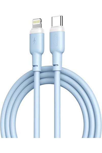 Xo NB-208A Καλώδιο USB-C σε Lightning 20W Μπλε 1μ (16.005.0244)