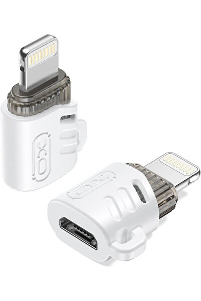 Xo Μετατροπέας micro USB θηλυκό σε Lightning αρσενικό Λευκό 1 τεμάχιο XO-NB256F