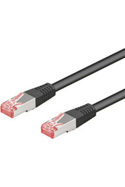 goobay Καλώδιο Ethernet Gigabit S/FTP Κατηγορίας 6, 1μ, Μαύρο, Κωδικός: 68693