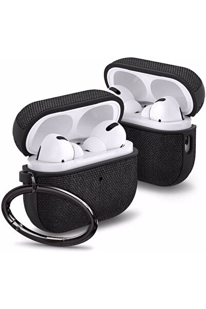Spigen Θήκη Urban Fit Σιλικόνης με Γάντζο σε Μαύρο χρώμα για Apple AirPods Pro 2