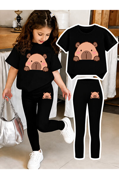 YUNAYT Children's Tights and Tshirt Set