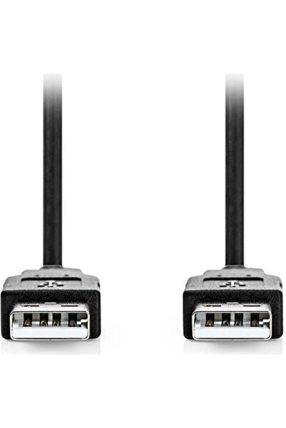 Nedis Καλώδιο USB 2.0 1μ Αρσενικό Α (CCGL60000BK10)
