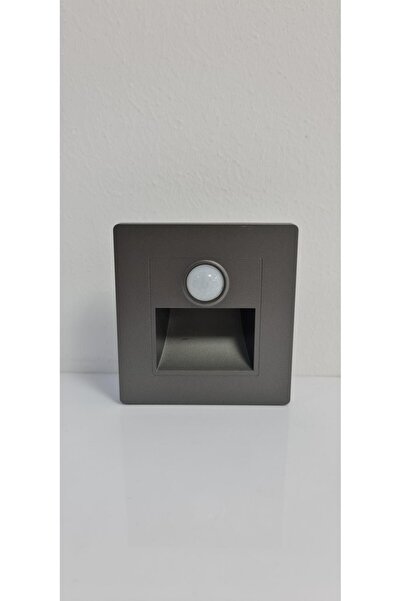 OEM LED Lamp 3 W stairs/hallway, grey, presence sensor + twilight sensor, neu...