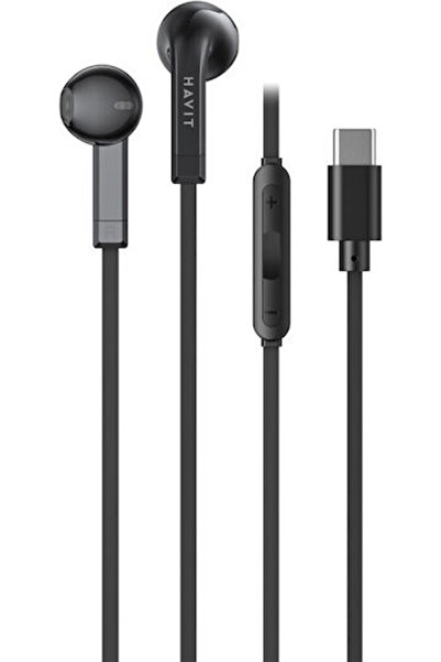 Havit E336C Ενδοωτικά ακουστικά handsfree με βύσμα 3.5mm, Μαύρα