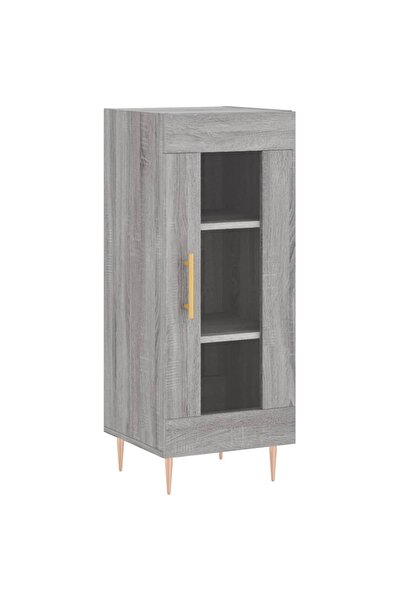 vidaxl Servantă, gri sonoma, 34,5x34x90 cm, lemn compozit