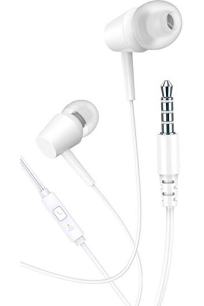 KAKUSİGA KSC-1303-WH Ενδοωτικά ακουστικά handsfree με βύσμα 3.5mm, λευκά