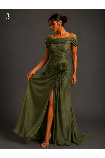 Queens dresses Royal Oil Evening Dress