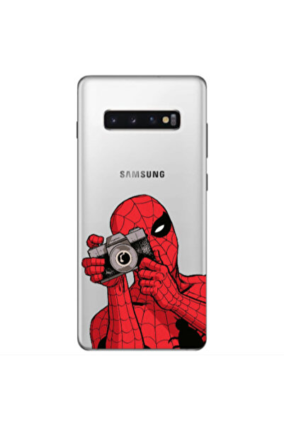 Other Samsung S10 Plus Spiderman take picture Transparent Silicone TPU Θήκη