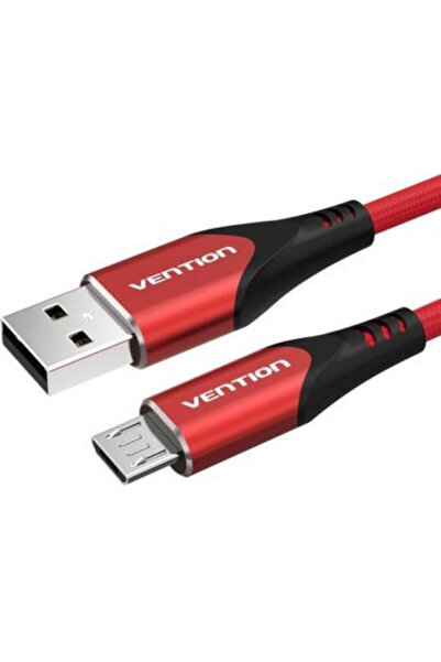 Vention Πλεγμένο Καλώδιο USB 2.0 σε Micro USB Κόκκινο 1μ COARF 1 Τεμάχιο