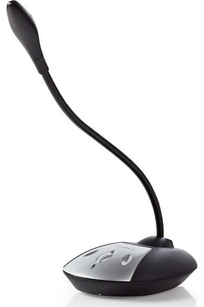 Nedis MICDU100BK Μικρόφωνο USB Επιτραπέζιο, με εύκαμπτο βραχίονα