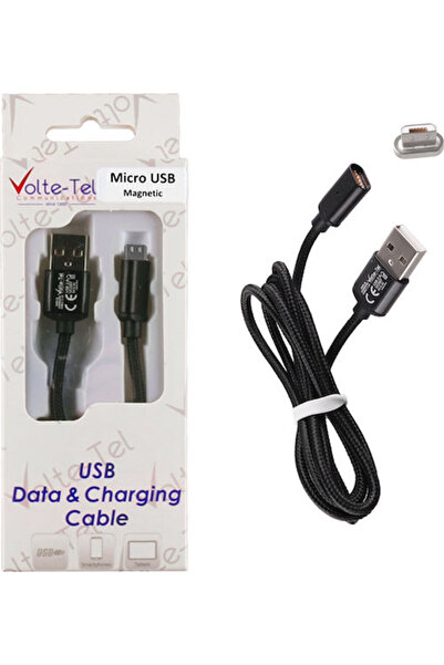 Other Volte-Tel 1μ Πλεκτό / Μαγνητικό Καλώδιο USB 2.0 σε micro USB (8228315)