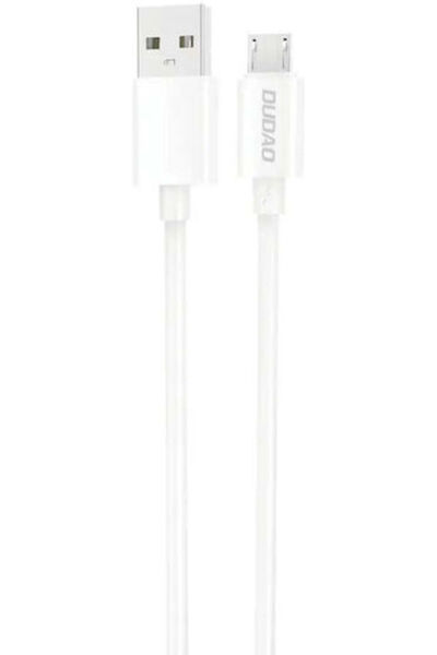 DUDAO Καλώδιο USB 2.0 σε micro USB, κανονικό, 1μ, λευκό