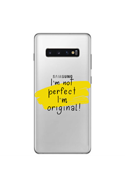 Other Samsung S10 Plus I m not perfect Transparent Silicone TPU Θήκη