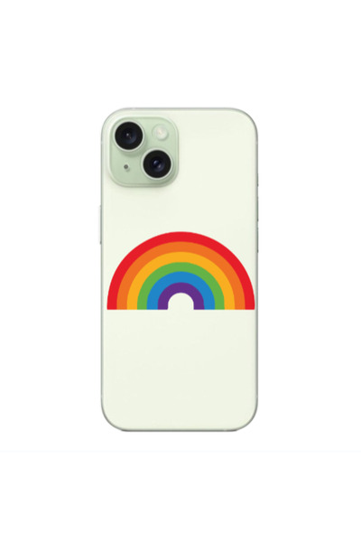 Other Apple iPhone 15 Plus Rainbow Mini Transparent Silicone TPU Θήκη